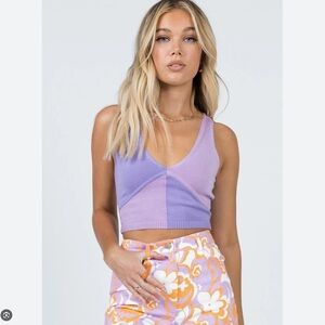 Princess Polly Faiyaz Tank Top Purple / Lilac